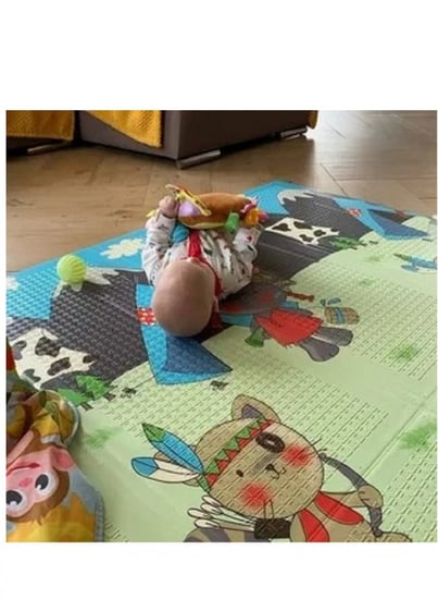 سجادة لعب للأطفال إسفنجية قابلة للطي، مقاومة للماء مقاس 200 × 180 سم