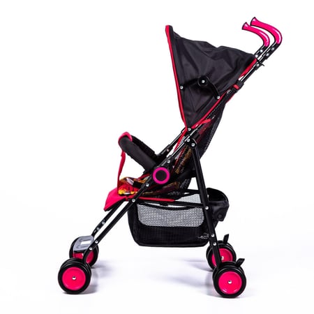 عربة أطفال قابلة للطي مع مظله وعجلات دوارة