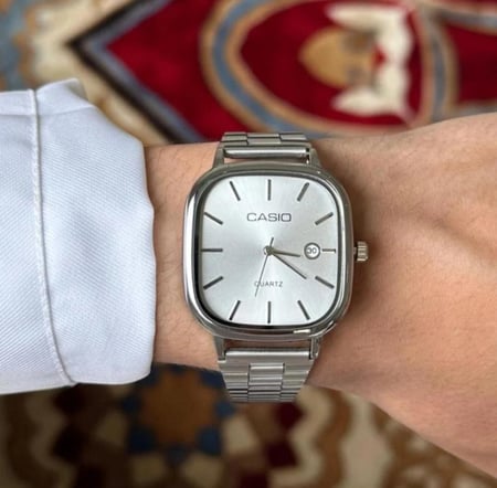 ساعة كاسيو casio LTP ابيض