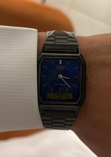 ساعة كاسيو casio vintage كحلي