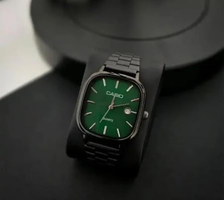 ساعة كاسيو casio LTP اخضر ملكي