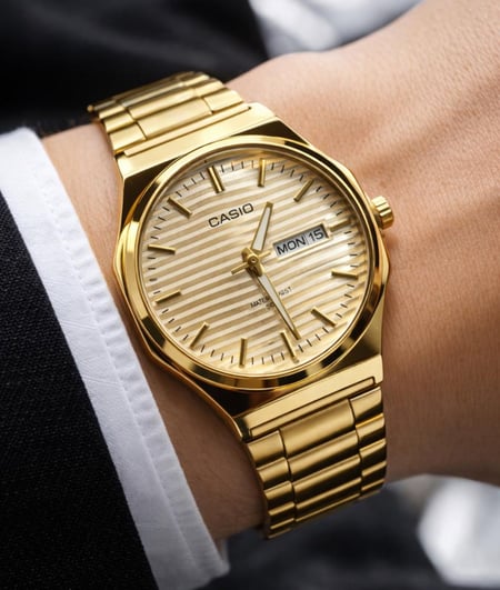 ساعة كاسيو casio MTP ذهبي