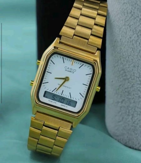 ساعة كاسيو casio vintage ابيض
