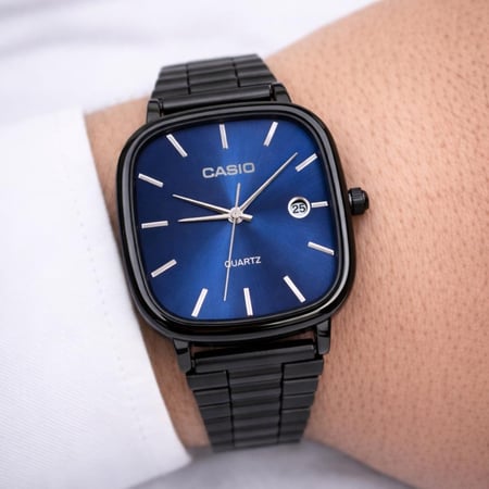 ساعة كاسيو casio LTP كحلي