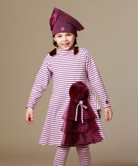 طقم فستان بمبي مع ليقينق - فساتين بنات - اطفال - بيكابو