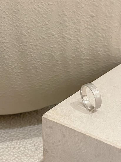 دبلة فضة عيار 925