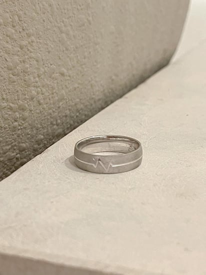دبلة فضة عيار 925