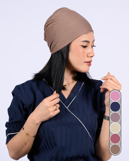 طاقية رأس سادة بربطه من الخلف