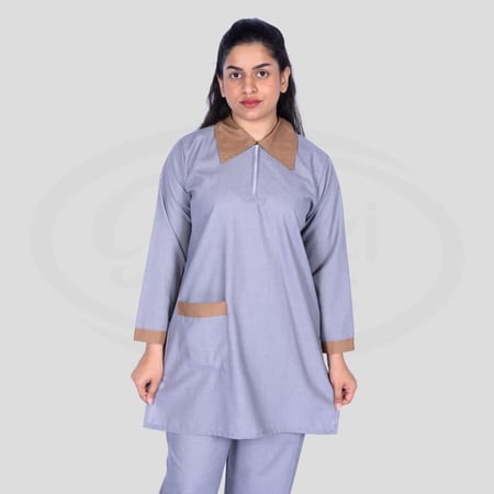 طقم عاملة بسحاب ملون