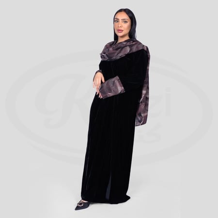 عباية شال كشميري خامه مخمل شتوي