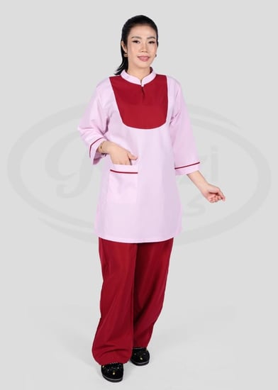 طقم عاملات منزلية محتشم بلونين