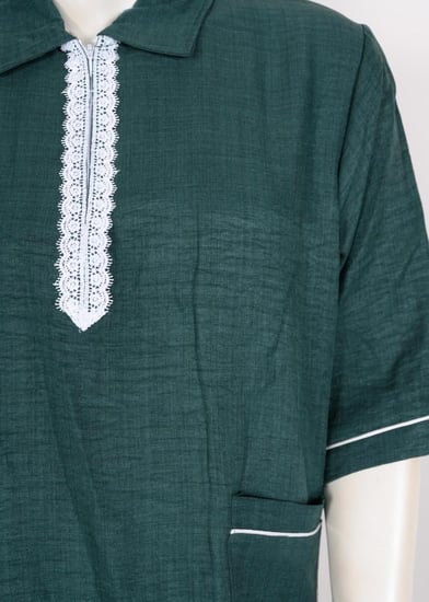 يونيفورم مريح بتطريز دانتيل جامبو