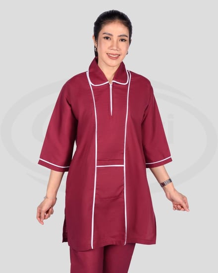 زي عاملة بقصه مريحه كويتي