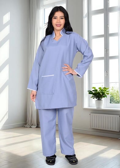 طقم زي عاملات كلاسيك قطعتين