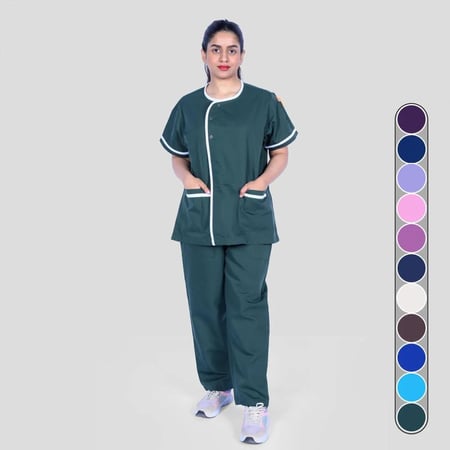 زي طبي بتفاصيل أنيقه وخامه مريحه من كنزي صناعه سعودية بألوان متعدده