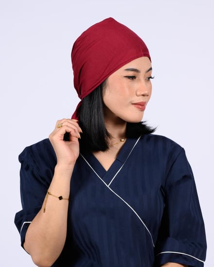 طاقيه رأس سادة بربطه من الخلف