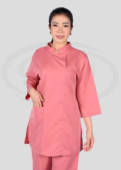 زي عاملات موحد قطعتين ساده