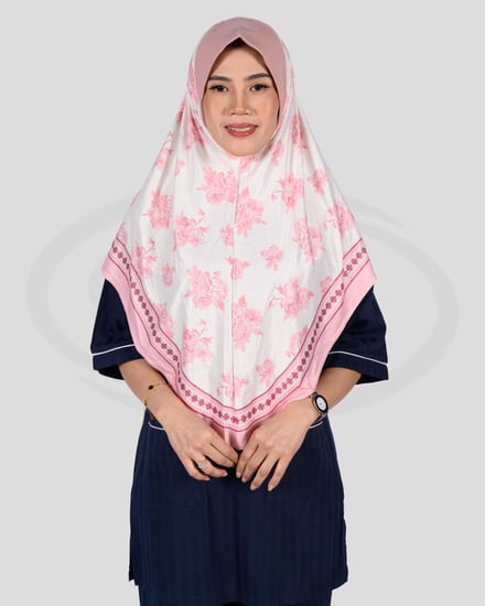 حجاب عاملات منزلية بطابع ورد