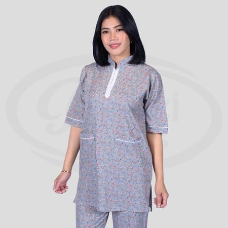 زي العاملات بزهور أنيقه