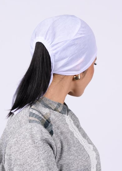 بونيه داخلي للعاملة المنزلية بربطه خلفيه