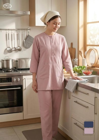 يونيفورم صناعه سعوديه بالوان هادئة من ماركة كنزي