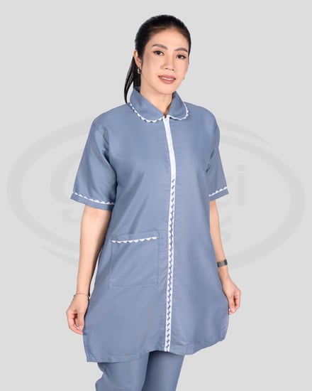 زي عاملة بقصه مريحه كويتي