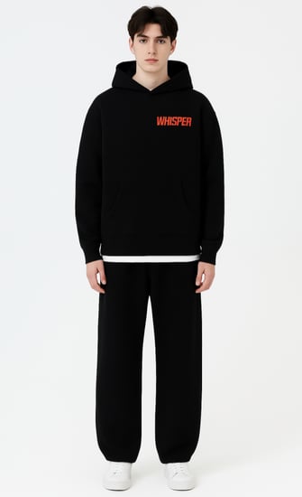 BLACK HOODIE OVER SIZEr