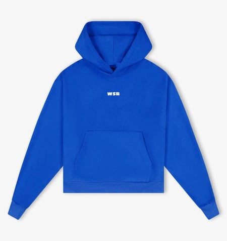 BLUE HOODIE OVER SIZE