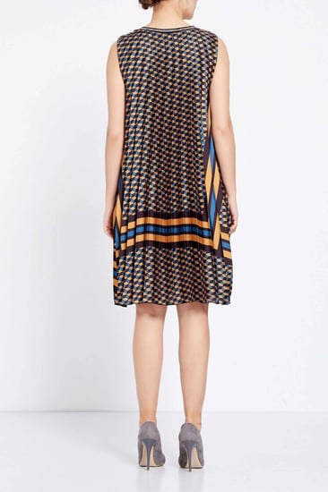 فستان ستان صيفي متعدد الألوان