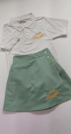 مريول مدارس الأوائل مرحلة التمهيدي بنات مع تيشرت كم قصير