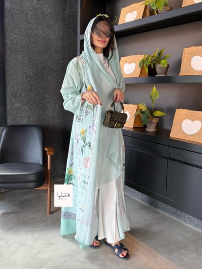 عباية بلسم حرير صيفي بارد تيفاني