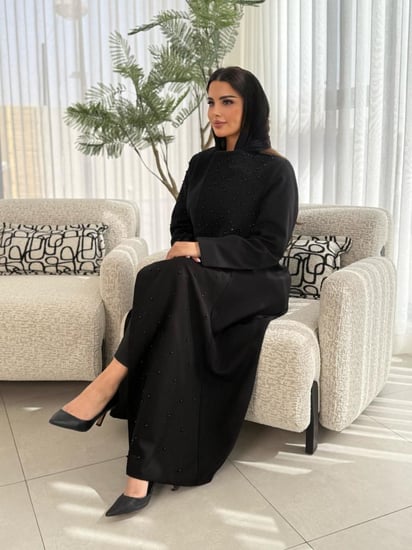 بليزر مترفه بقماش كريب الاناقة مبطن شك لولو اسود