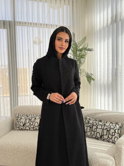 بليزر مترفه بقماش كريب الاناقة مبطن شك لولو اسود