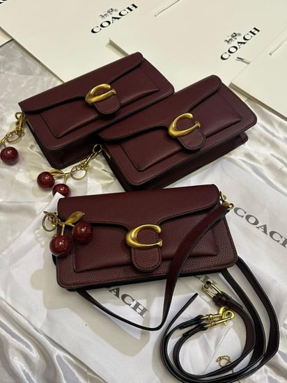 شنطة كوتش البرغندي مع الكرز