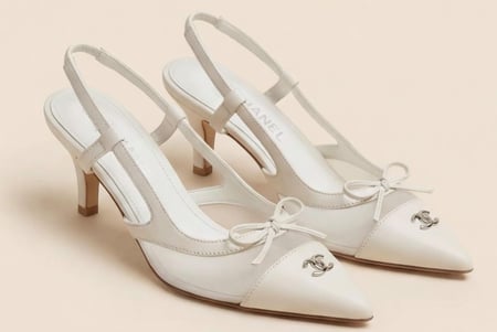 كعب نسائي فاخر من شانيل CHANEL أناقة ناعمة بتوقيع باريسي ماستر كوالتي