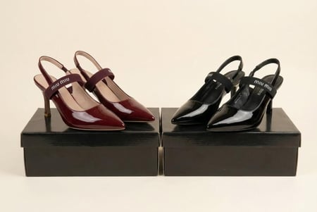 كعب أنيق من دار الأزياء الإيطالية Miu Miu ماستر كوالتي