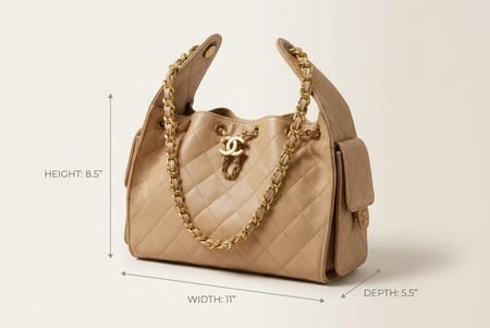 شنط يد من ماركة CHANEL (شانيل) 30سم . ماستر كوالتي