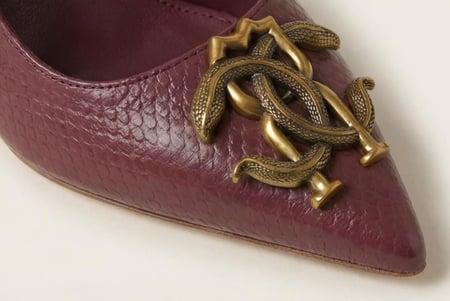 كعب روبرتو كافالي نسائي فاخر من دار الأزياء الإيطالية Roberto Cavalli ماستر كوالتي