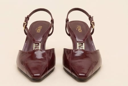 كعب فندي Fendi نسائي أنيق تصميم Slingback ماستر كوالتي