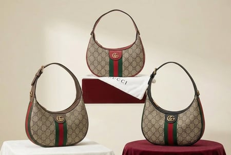 حقيبة جوتشي نسائية بنقشة GG الكلاسيكية ماستر كوالتي