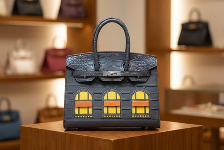 حقيبة هيرمز بيركن تصميم فاخر بلمسة فنية مميزة ماستر كوالتي