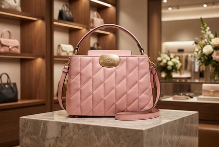 حقيبة كوتش نسائية أنيقة – جلد مبطن وسط 24cm . ماستر كوالتي