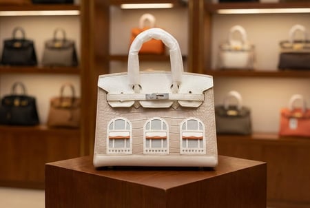 حقيبة هيرمز بيركن تصميم فاخر بلمسة فنية مميزة ماستر كوالتي