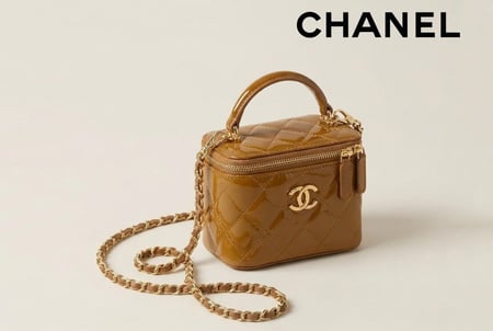 حقيبة شانيل CHANEL مربعة بتصميم ماسي . ماستر كوالتي