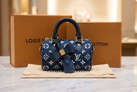 حقيبة لويس فيتون ميني سبيدي – قماش دينم مونوغرام ماستر كوالتي