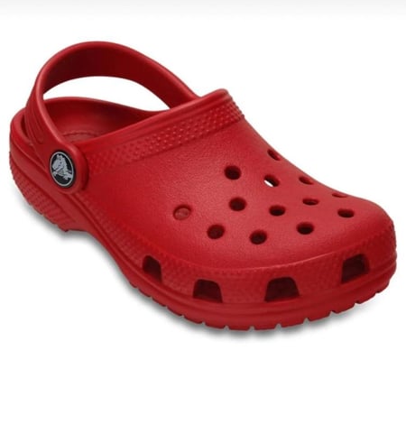 حذاء كلوغ كلاسيكي ماركة كروكس الأصلية اللون أحمر مع حزام من الخلف - Crocs Classic Clog Original Red with Back Strap