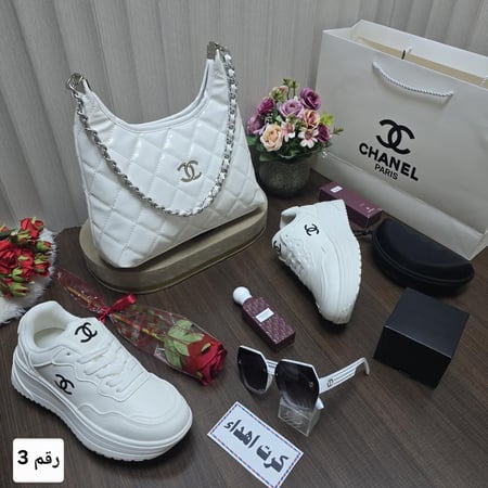 طقم هدايا نسائية ماركة شانيل 4 الوان
