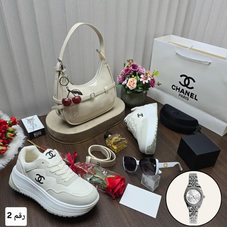 طقم هدايا نسائية ماركة شانيل 3 الوان