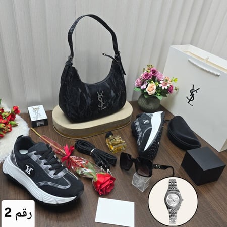 طقم شنطه نسائي ماركة لويس فيتون