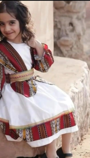 فستان بناتي يوم التأسيس